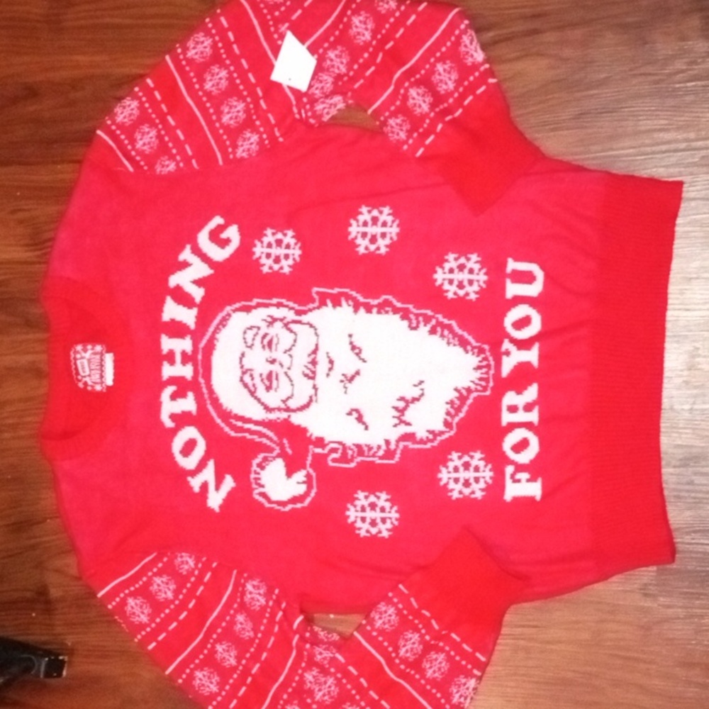 NWT Hybrid Holiday Sweater Santa Claus Nothing For You men's XL UNISEX